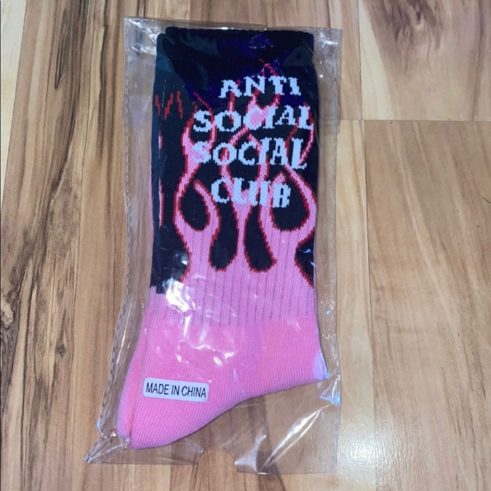 Anti Social Social Club Flames Socks